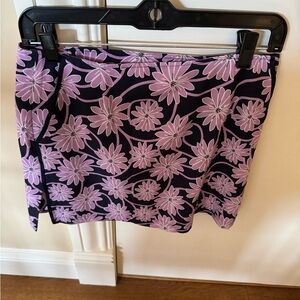 Golftini purple and navy blue golf skirt